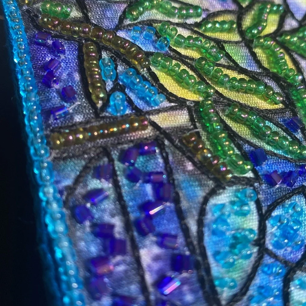 Louis c Tiffany beaded satin crossbody - Picture 3 of 9